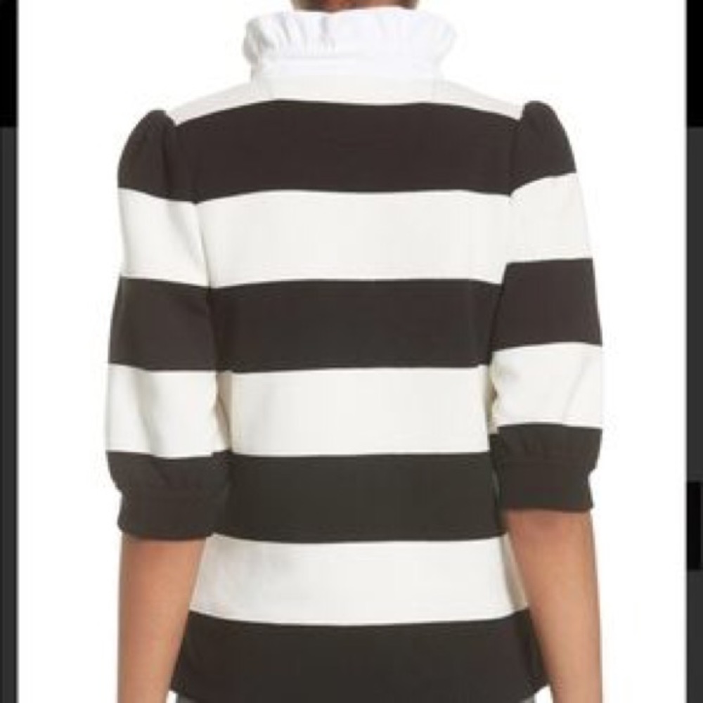 Marc Jacobs Striped Puff Sleeve Rugby Sweater - Picture 3 of 10